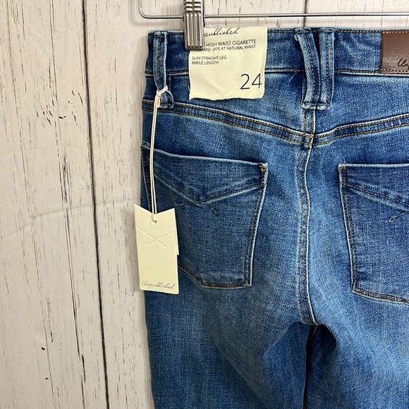 NWT Unpublished Joan High Waist Cigarette Jeans - Picture 9 of 12